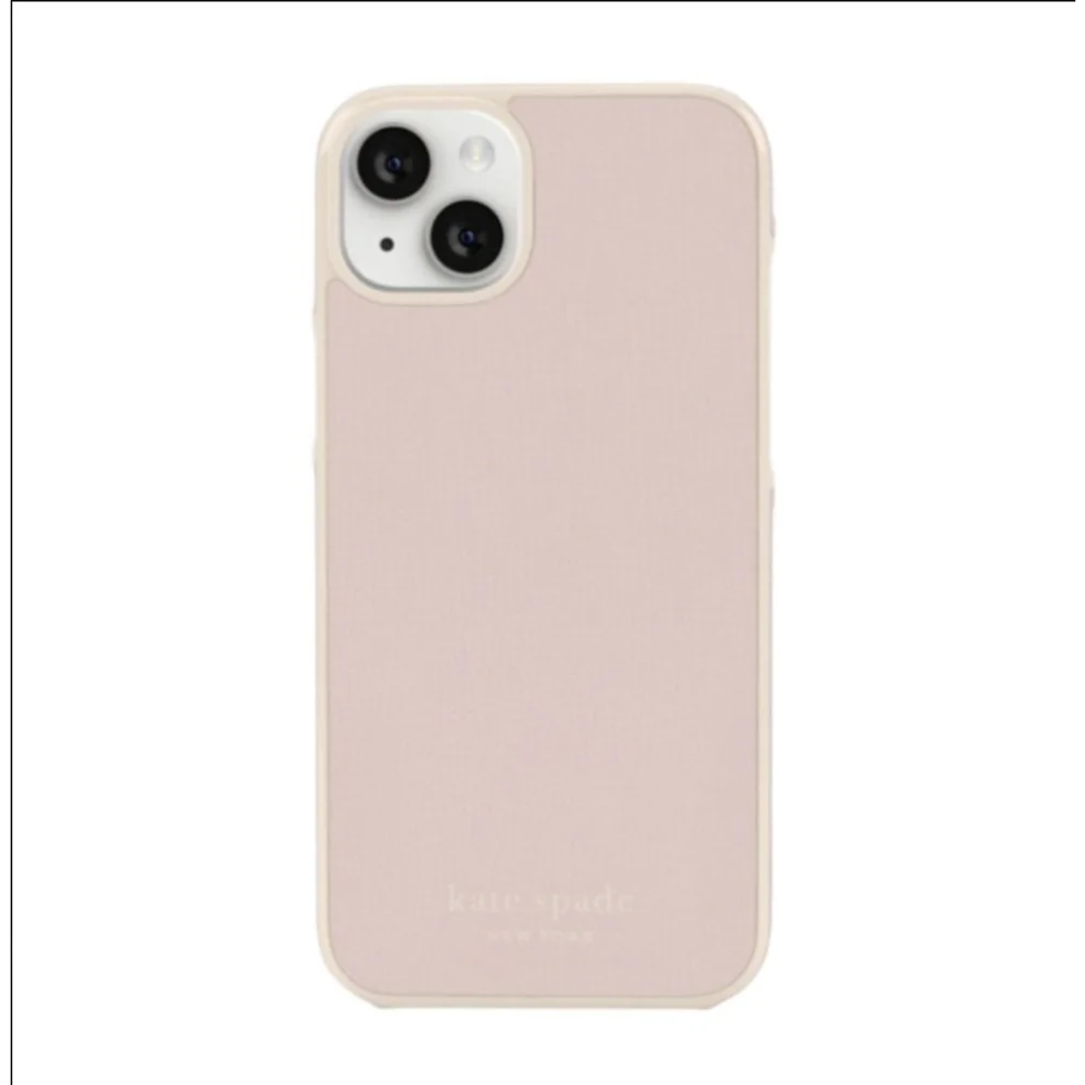 Kate Spade iPhone 14 Plus Phone Case Pink White iPhone Wrap Case